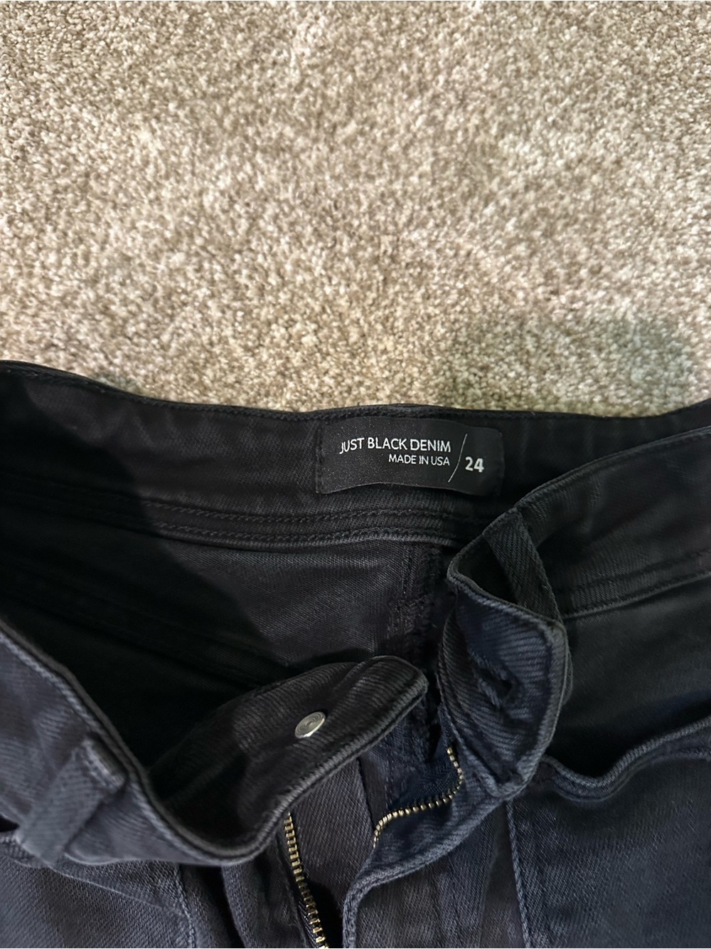 Just Black Boot Cut Jeans in Black